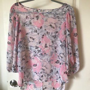 Lauren Conrad Floral Blouse